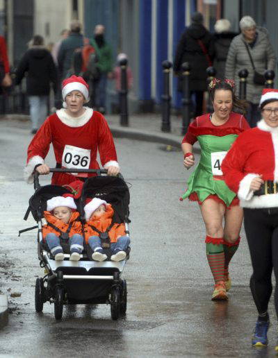 The Spirit of Christmas : The Rotary Club of Gloucester Santa Fun Run held in Gloucester City centre on Saturday 9th December 2023. Credit to PAUL NICHOLLS PHOTOGRAPHY www.paulnichollsphotography.com available for PRESS/PR/EVENT/ROYAL and VIP VISITS/CORPORATE/WEBSITE Photography tel 07718 152168 www.paulnichollsphotography.com
