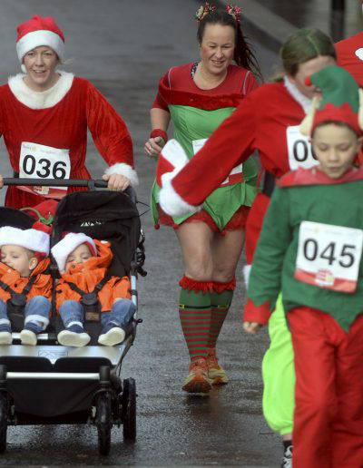 The Spirit of Christmas : The Rotary Club of Gloucester Santa Fun Run held in Gloucester City centre on Saturday 9th December 2023. Credit to PAUL NICHOLLS PHOTOGRAPHY www.paulnichollsphotography.com available for PRESS/PR/EVENT/ROYAL and VIP VISITS/CORPORATE/WEBSITE Photography tel 07718 152168 www.paulnichollsphotography.com