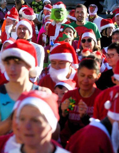 The Spirit of Christmas : The Rotary Club of Gloucester Santa Fun Run #GlosSantaFunRun held in Gloucester City centre on Saturday 14th December 2024. Credit to PAUL NICHOLLS PHOTOGRAPHY www.paulnichollsphotography.com available for PRESS/PR/EVENT/ROYAL and VIP VISITS/CORPORATE/WEBSITE Photography tel 07718 152168